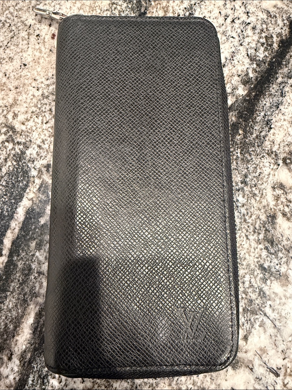 Louis Vuitton Black Zippy Leather Wallet